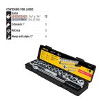 Juego de 16 herramientas 1/2" std para mecánico - Imagen 3
