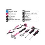 Juego de herramientas básicas, color rosa, 8 piezas - Imagen 2