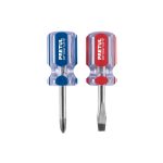 Dúo de desarmadores 1/4 x 1-1/2" mango de PVC