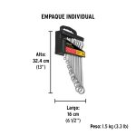 Juego de 11 llaves combinadas std - Imagen 3