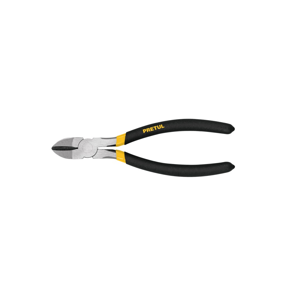 Pinza de corte diagonal 8" mango de PVC