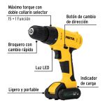 Kit taladro 3/8", 12V, 33 accesorios, en estuche - Imagen 2