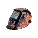 Careta electrónica para soldar sombra 9-13, fuego