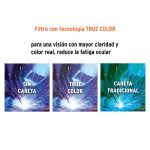 Careta electrónica para soldar sombra 9-13, negra - Imagen 3