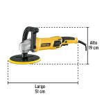 Pulidora rotativa 7", 1200W, - Imagen 2