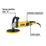 Pulidora rotativa 7", 1200W, - Imagen 3