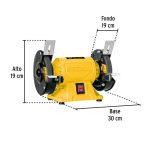 Esmeril de banco de 6" de 1/4 HP (185 W) - Imagen 3