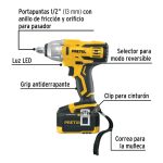 Llave de impacto 1/2", 20V, 155 lb/ft, 1 batería 4Ah - Imagen 3