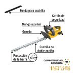 Cortasetos inalámbrico 20V, 1 batería 2Ah, 1 carg - Imagen 3
