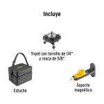 Nivel láser verde, alcance 25m, 12 líneas, recargable - Imagen 4