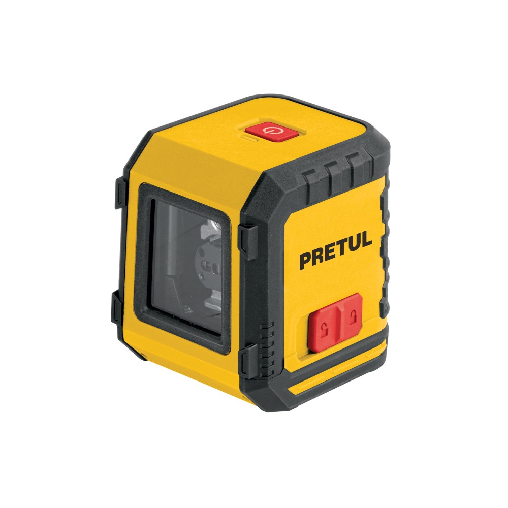 Nivel láser rojo, alcance 5 m, de pilas