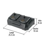 Cargador dual de baterías de ion litio 20V - Imagen 3