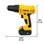 Taladro 3/8", 12V, 1 batería 2Ah - Imagen 2