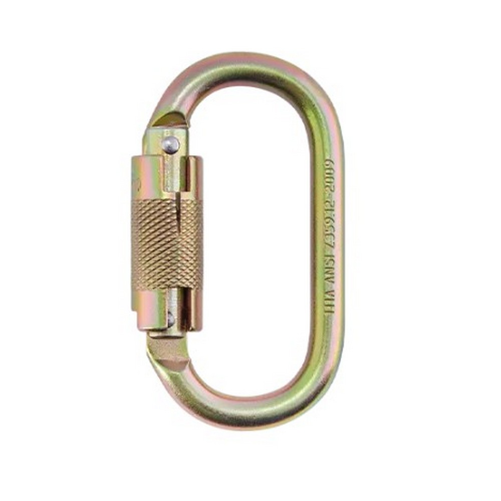 MOSQUETÓN SIMÉTRICO EN ACERO DOBLE SEGURO (23KN)