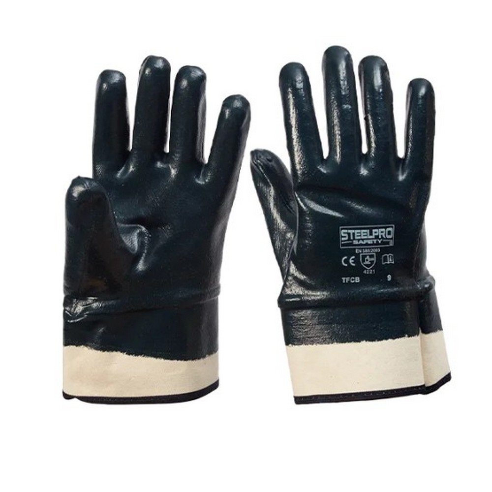 GUANTE NITRILSAFE LISO PUÑO SEGURIDAD