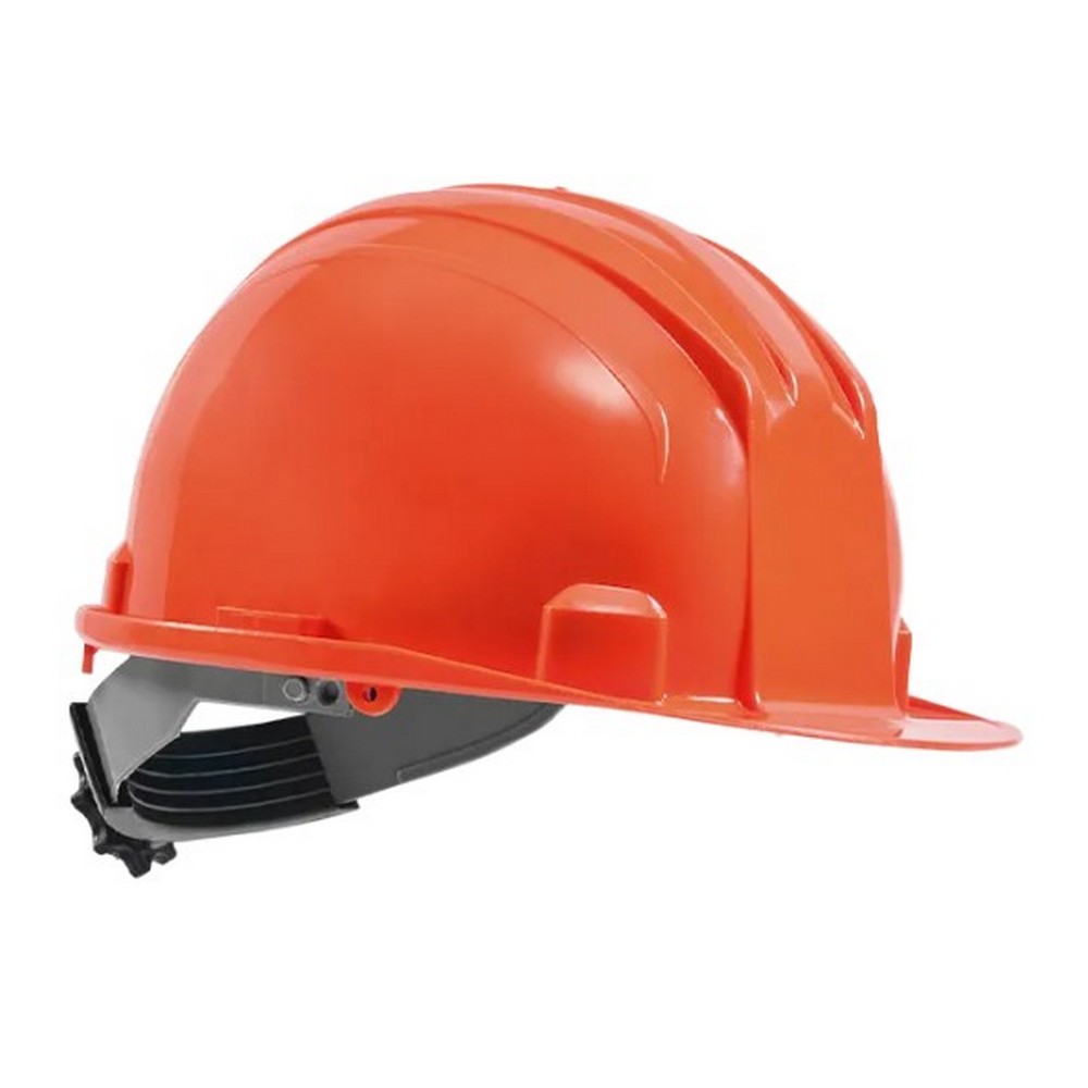 CASCO ECO STEELPRO TIPO I, CLASE E CON RACHET-NARANJA