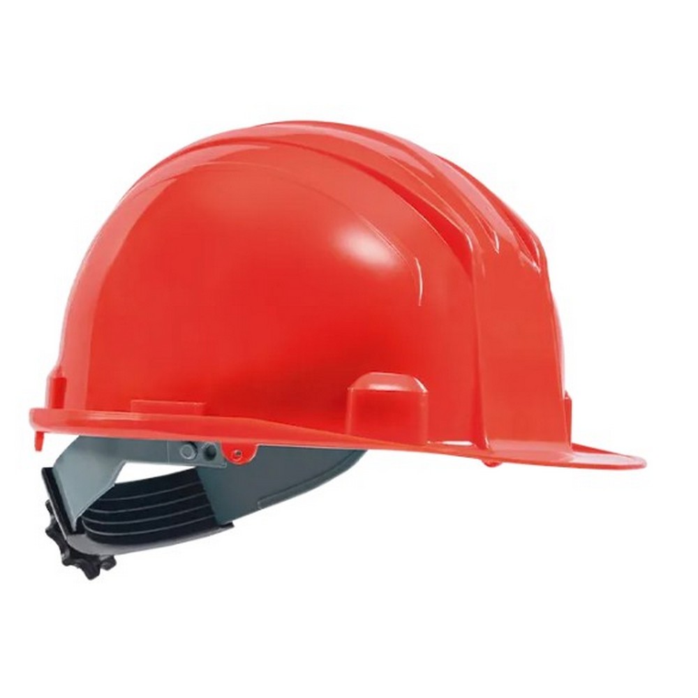 CASCO ECO STEELPRO TIPO I, CLASE E CON RACHET-ROJO