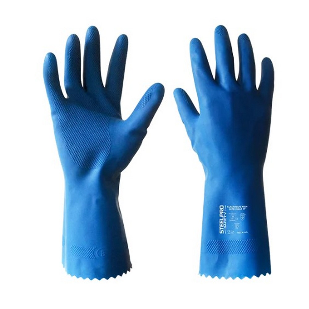GUANTE ELASTOSAFE NEO AZUL 18MIL 13”