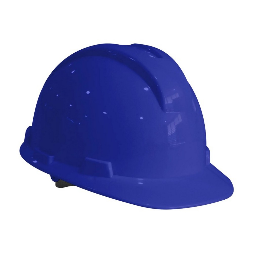 CASCO EVO PRO II CON TAFILETE EN CINTA NYLON TIPO RATCHET - CLASE E&G-AZUL