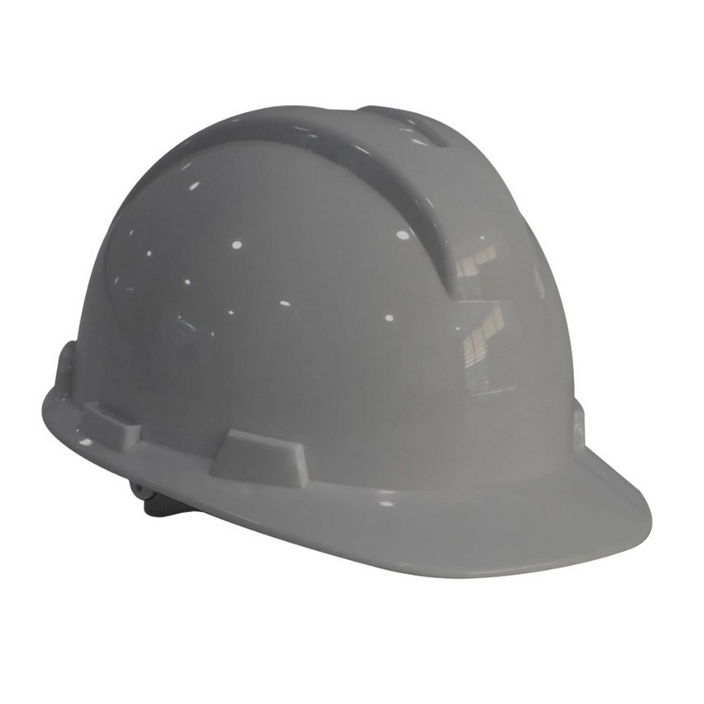 CASCO EVO PRO II CON TAFILETE EN CINTA NYLON TIPO RATCHET - CLASE E&G-GRIS