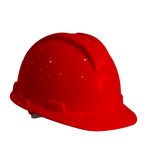 CASCO EVO PRO II CON TAFILETE EN CINTA NYLON TIPO RATCHET - CLASE E&G-ROJO