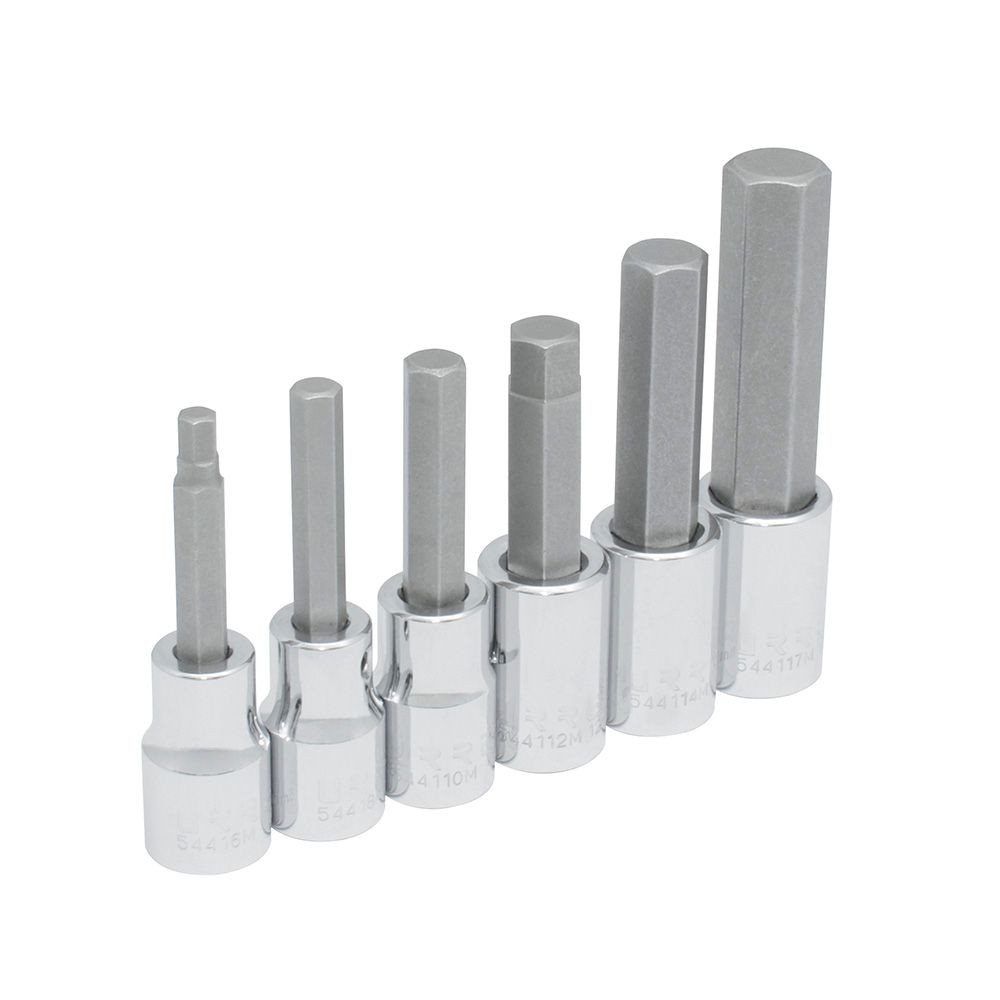 Jgo dados hex 1/2" mm 6pz