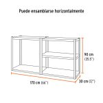 Estante metálico 5 repisas capacidad 80 Kg,180x30x85 - Imagen 4