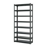 Estante metálico 8 repisas capacidad 80 Kg,180x30x85