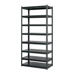 Estante metálico 8 repisas capacidad 80 Kg,180x45x85