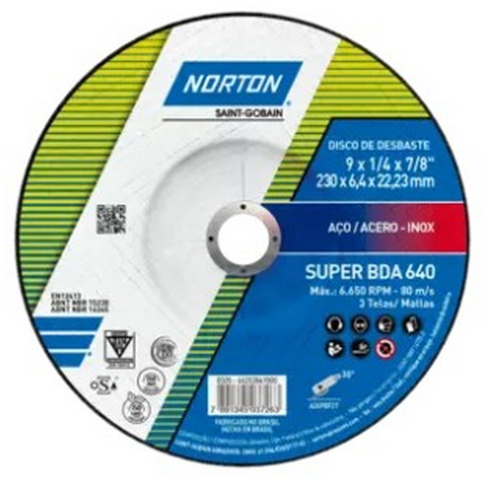 66252871000 Disco desbaste hacer T27 BDA640 230X6,4X22,23 - Imagen 1