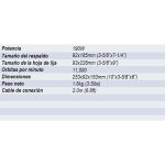 Lijadora de pama , hoja de 1/3 - 190 W con sistema de extracción de polvo incorporado - Imagen 3