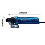 Mini Pulidora angular Bosch GWS 9-125 S 5/8" 110V - Imagen 3